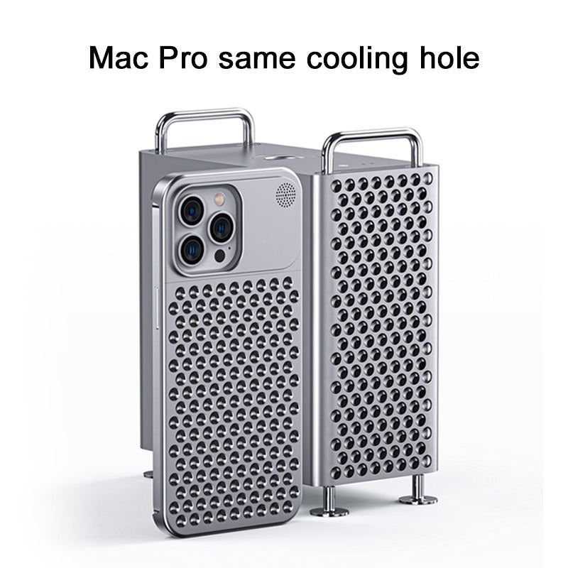 Metal Heat Dissipation Phone Cooling Fragrance Rimless Hollow Aluminium Shockproof Case - iPhone