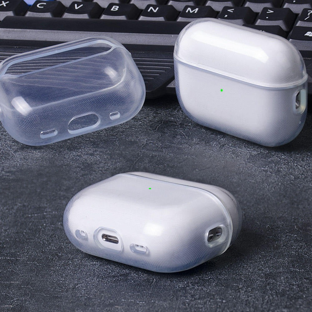 AJM 360 Protection Shockproof Design Transparent Case with Keychain - Apple Airpod Pro 2