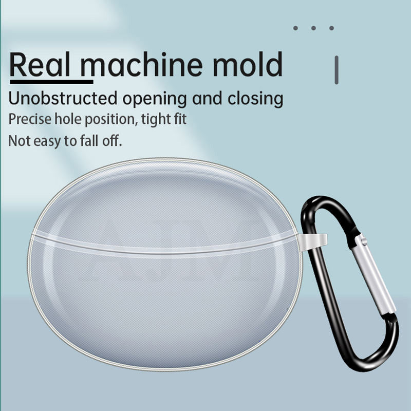AJM 360 Protection Shockproof Design Transparent Case with Keychain - Oppo Enco Air 2 Pro