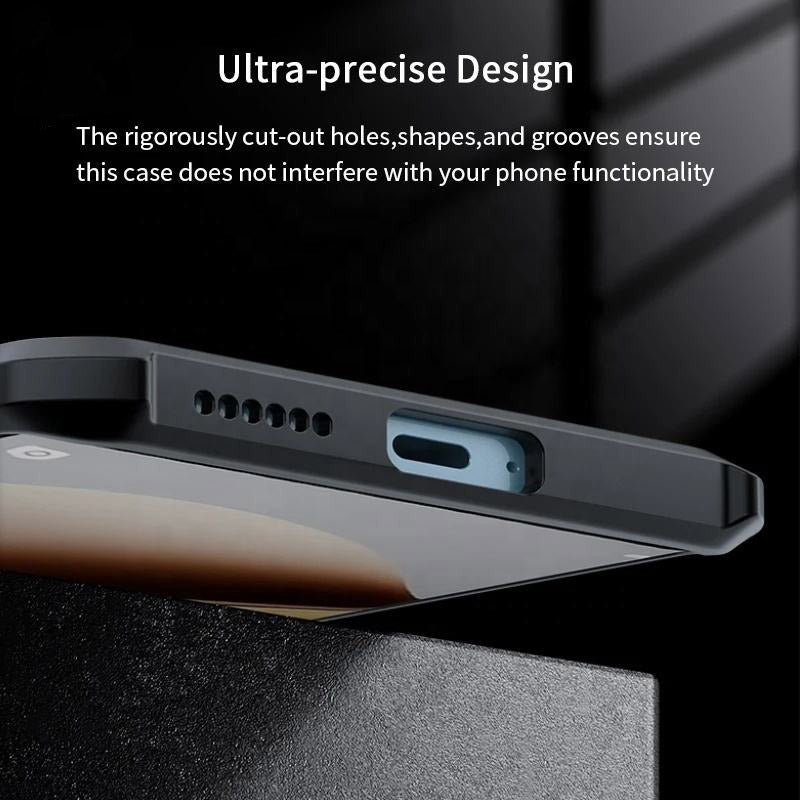 Acrylic Airbags Hinge Shockproof Transparent Case with Black Side Border - Vivo