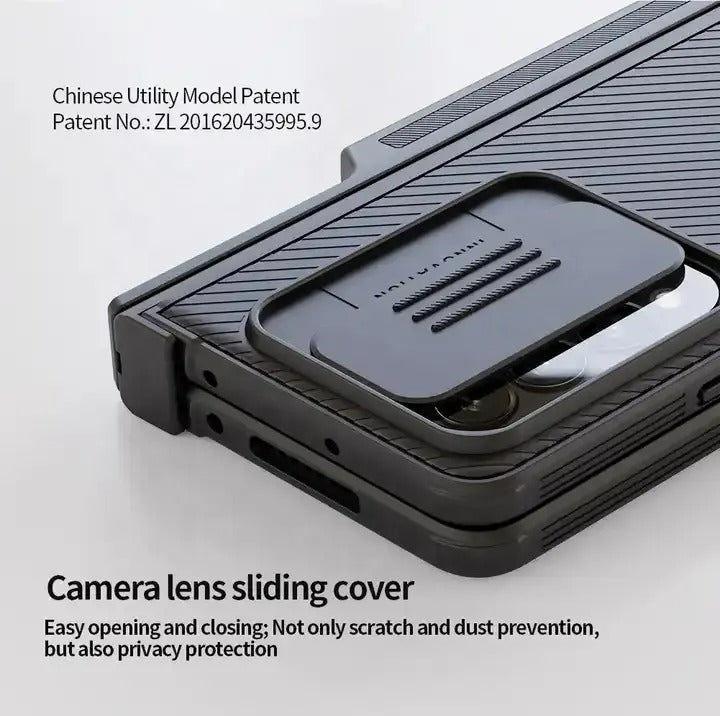Nillkin Bumper Case For Samsung Galaxy Z Fold 4 Standing Cover With S Pen Holder and Kickstand