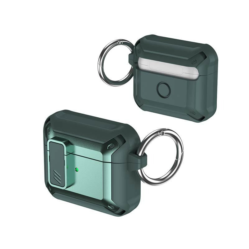Luxury TPU PC Shockproof Armor Anti-scratch Secure Lock Clip Case - AirPods 3