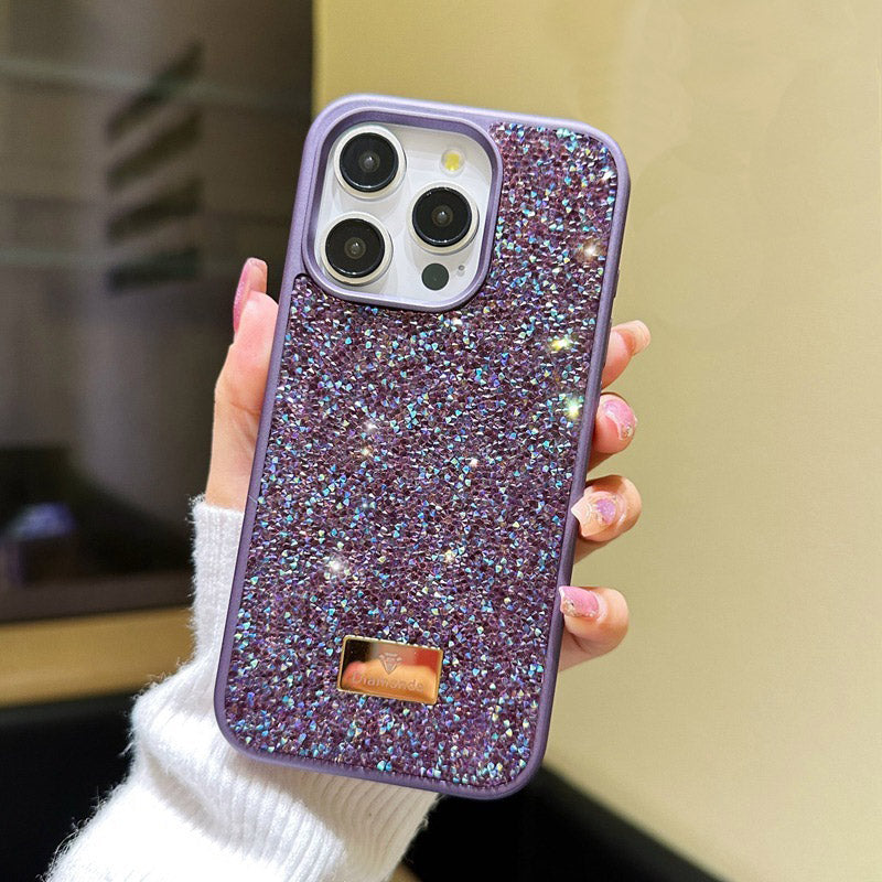 Luxury Fashion Coloured TPU+PC Diamond Shockproof Protective Phone Case - iPhone