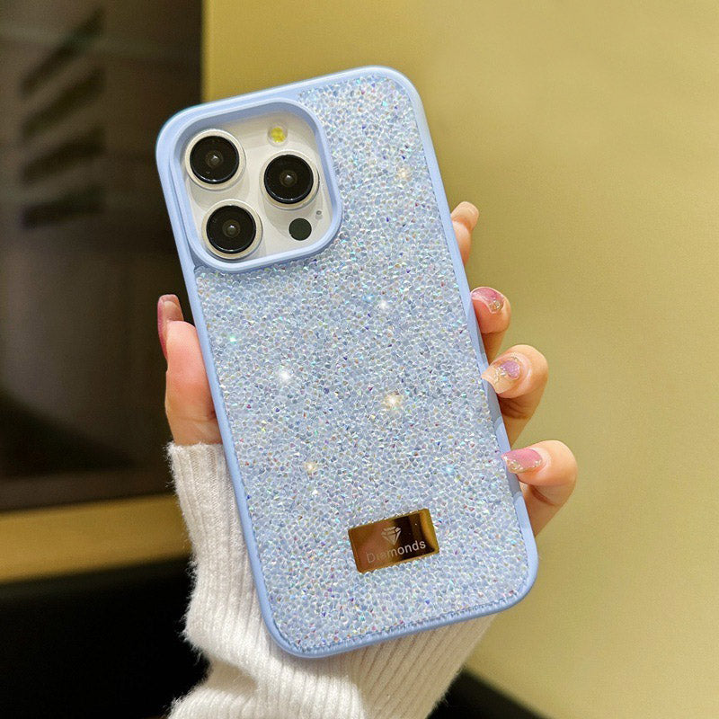 Luxury Fashion Coloured TPU+PC Diamond Shockproof Protective Phone Case - iPhone