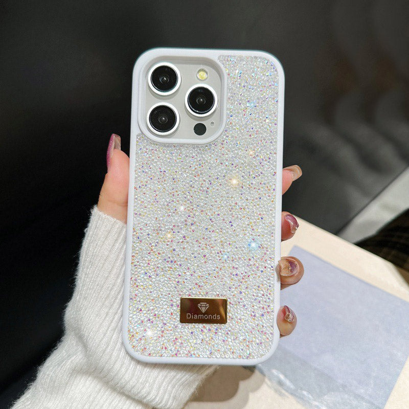 Luxury Fashion Coloured TPU+PC Diamond Shockproof Protective Phone Case - iPhone